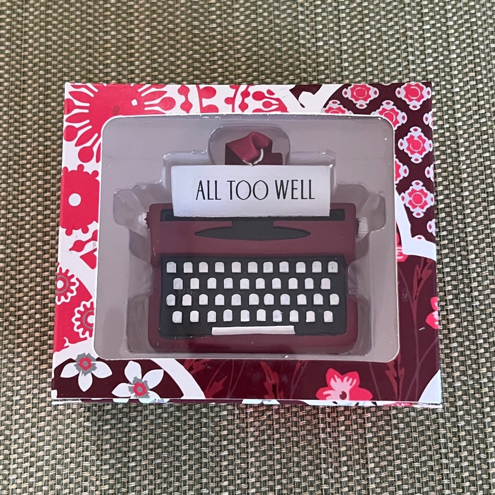 Taylor Swift All Too Well Typewriter Ornament Christmas Holiday Rare